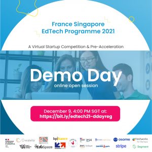 Illustration de la news France-Singapour EdTech 2021 : Programme de pré-accélération et Demo Day