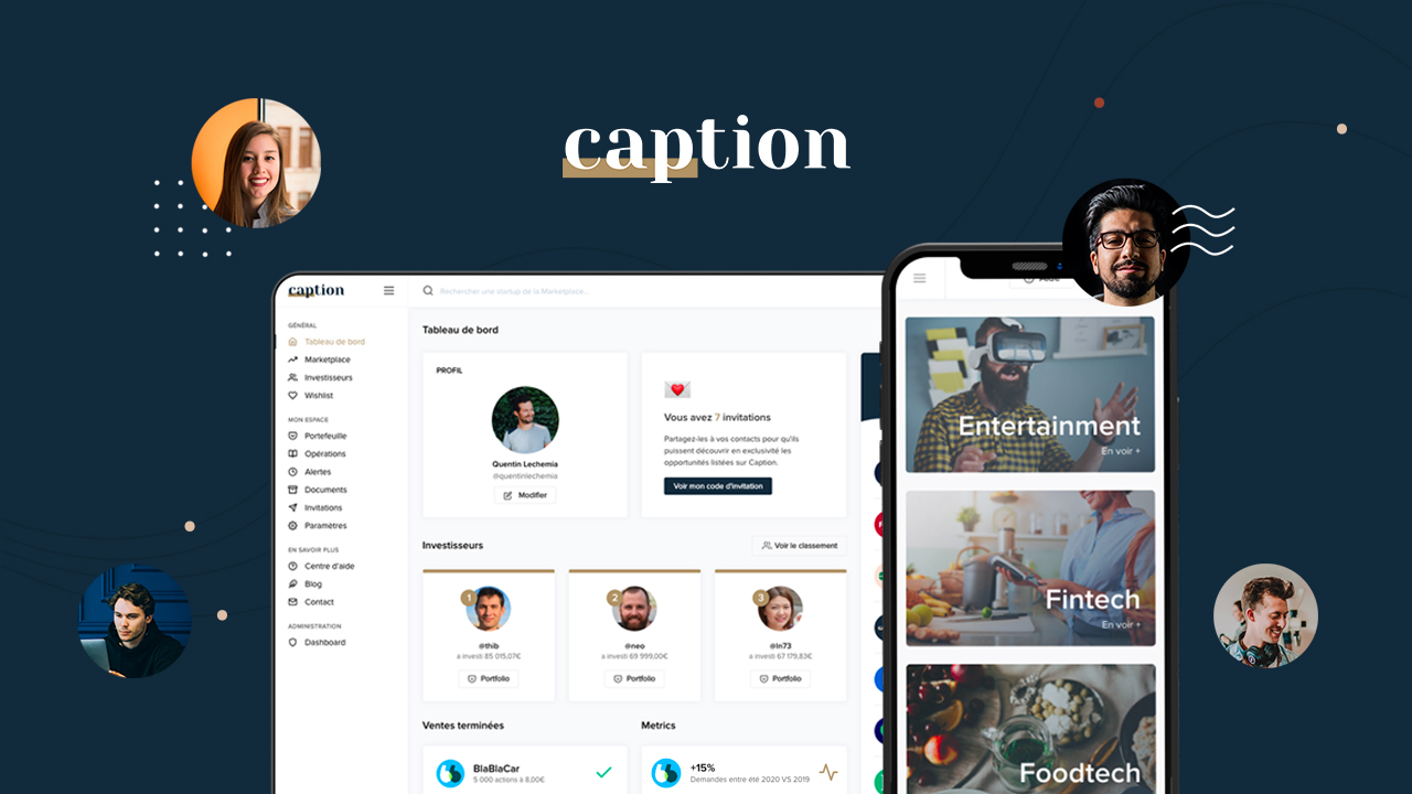 Logo de la startup Caption ouvre son capital aux investisseurs