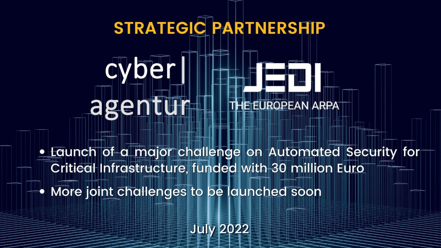 Illustration de la news JEDI et la Cyber Agency annoncent un concours commun : CRITIS