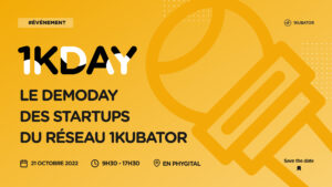 Logo de la startup 1Kubator annonce son demo day : 1KDAY